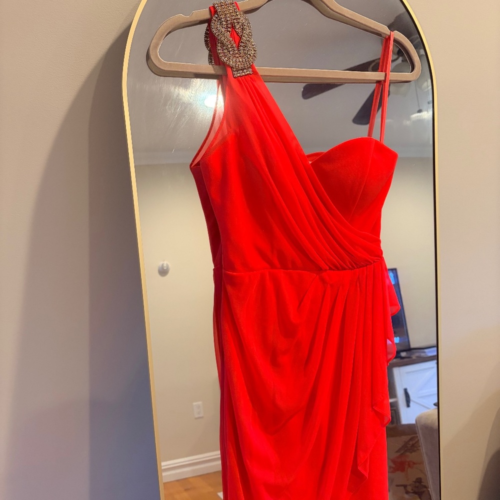 Bright Pink Cocktail Dress Cache Size 0